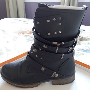 Women's Combat  Moto Boot